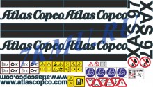 Стикеры на компрессор Atlas Copco Xas97